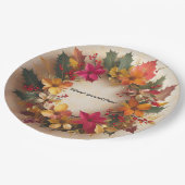 "Snowflake Petals" Pappteller (Schrägansicht)