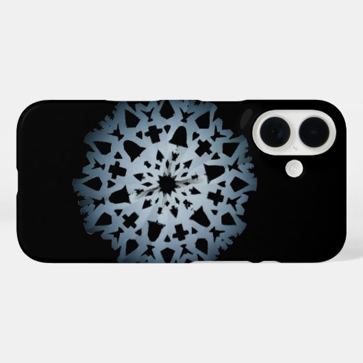 Snowflake-Phonecase (dunkel) Case-Mate iPhone Hülle (Rückseite (Horizontal))