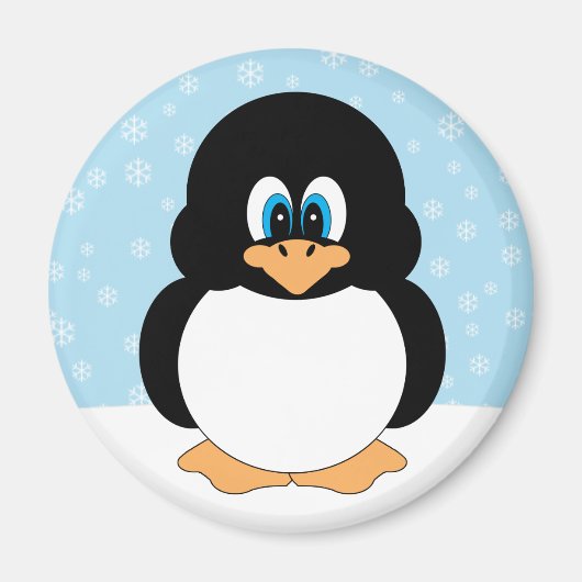 Snowflake Pinguin Magnet (Vorne)
