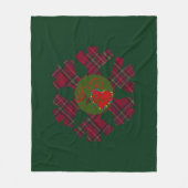 Snowflake Plaid Fleece Blanket (Vorderseite)