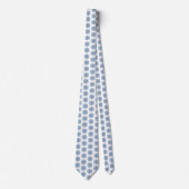 Snowflake Plaid Pattern Blue Holiday Neck Tie Krawatte (Vorderseite)