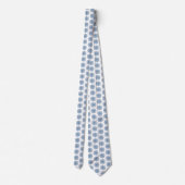 Snowflake Plaid Pattern Blue Holiday Neck Tie Krawatte (Rückseite)