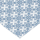 Snowflake Plaid Pattern Blue Holiday Table Runner Kurzer Tischläufer (Ecke)