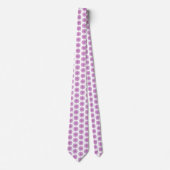 Snowflake Plaid Pattern Pink Holiday Neck Tie Krawatte (Vorderseite)