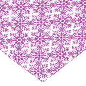 Snowflake Plaid Pattern Pink Holidays Table Runner Kurzer Tischläufer (Ecke)