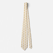 Snowflake Plaid Pattern Yellow Neck Tie Krawatte (Vorderseite)