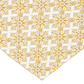 Snowflake Plaid Pattern Yellow Table Runner Kurzer Tischläufer (Ecke)