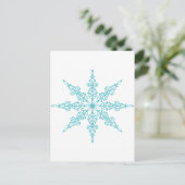 SNOWFLAKE POSTKARTE (Stehend Vorderseite)