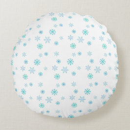 Snowflake Pouf Pillow Rundes Kissen