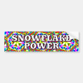 SNOWFLAKE POWER ( you may change the words ) Autoaufkleber (Vorne)