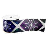 Snowflake Print Ribbon Satinband (Spule)