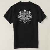 Snowflake QR-Code + Logo-Front-T - Shirt (Design Rückseite)