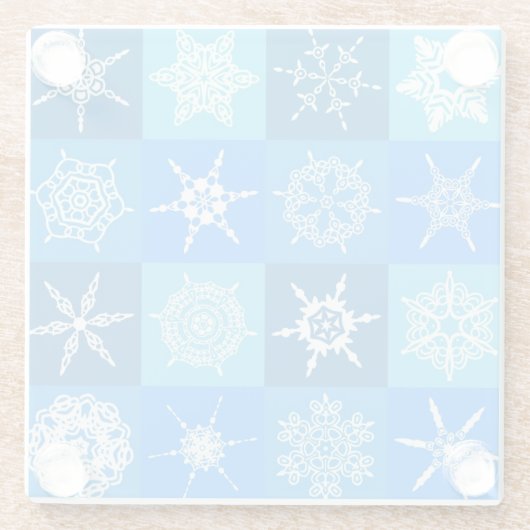 Snowflake Quilt Glasuntersetzer (Rückseite)