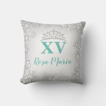 Snowflake Quinceañera Kristall Crown Pillow