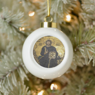 Snowflake Rahmen Ornament Jesus Mosaik