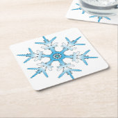 SNOWFLAKE RECHTECKIGER PAPPUNTERSETZER (angewinkelt)
