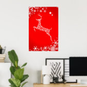 Snowflake Reindeer Poster (Heimbüro)