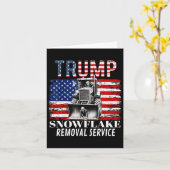 Snowflake Removal Service Funny Donald Trump 2024 Karte (Gelbe Blume)