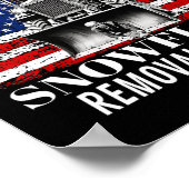 Snowflake Removal Service Funny Donald Trump 2024 Poster (Ecke)