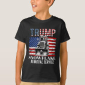 Snowflake Removal Service Funny Donald Trump 2024 T-Shirt (Vorderseite)