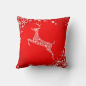 Snowflake Rentier Kissen (Rückseite)