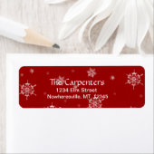 Snowflake Rücksendeadresse Lables (Insitu)