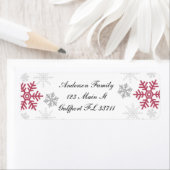 Snowflake Rücksendeadressen-Aufkleber (Insitu)