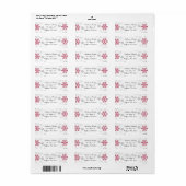 Snowflake Rücksendeadressen-Aufkleber (Vorne)