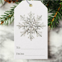 Snowflake Rustikale Wasserfarbe Minimalistische We