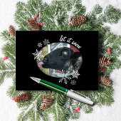 Snowflake-Schaf: Lass es schneien Weihnachtsgrußka