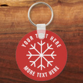 Snowflake Schlüsselanhänger Weihnachtsgeschenk Gas (Vorderseite)