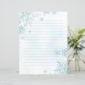 Snowflake-Schreibwaren, Winterpapiere (Stehend Vorderseite)