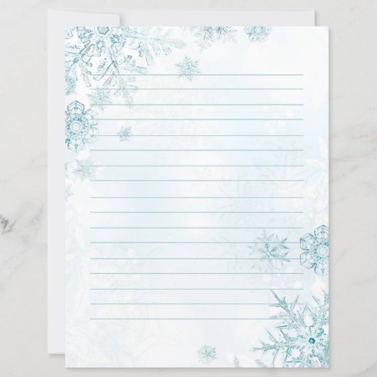 Snowflake-Schreibwaren, Winterpapiere (Vorderseite)