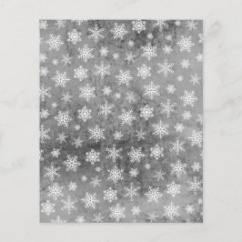 Snowflake Scrapbook Paper - Silver