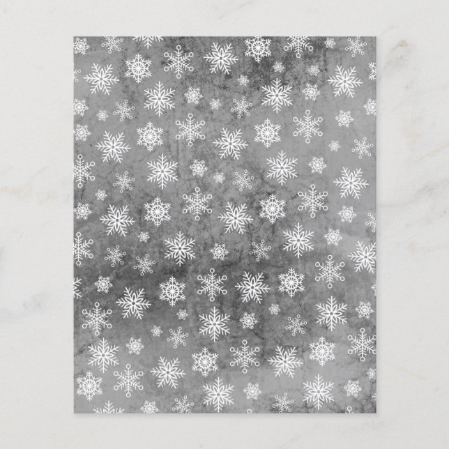 Snowflake Scrapbook Paper - Silver (Vorderseite)