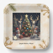 Snowflake Serenade Pappteller (Vorderseite)