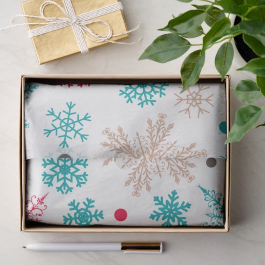 Snowflake Serie 16 Design 5 Seidenpapier (Geschenk)