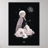 SNOWFLAKE SHEEP von Alexandra Dikaia Poster (Vorne)