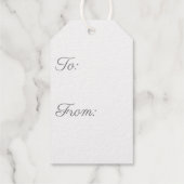 Snowflake Silver Geschenkanhänger (Rückseite)