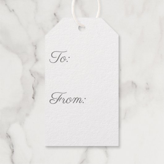 Snowflake Silver Geschenkanhänger (Rückseite)