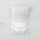 Snowflake Silver Glitzer Winter Danke (Innenseite)