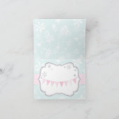 Snowflake Silver Glitzer Winter Danke (Innenseite)