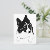 Snowflake Skyline Postkarte (Stehend Vorderseite)