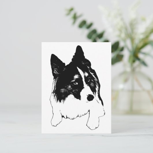 Snowflake Skyline Postkarte (Stehend Vorderseite)