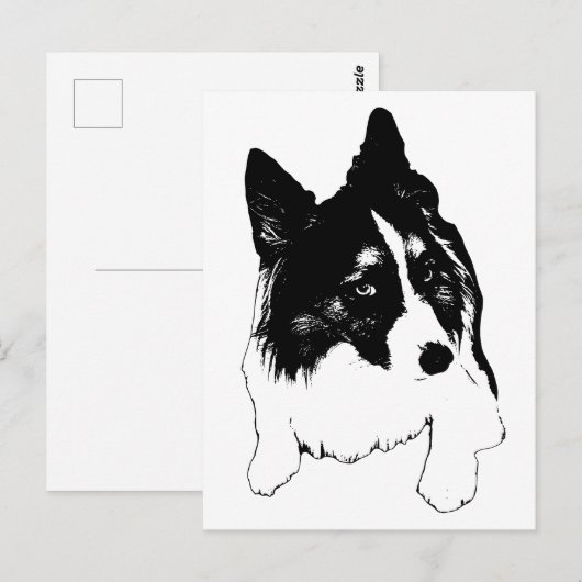 Snowflake Skyline Postkarte (Vorne/Hinten)