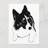 Snowflake Skyline Postkarte (Vorderseite)