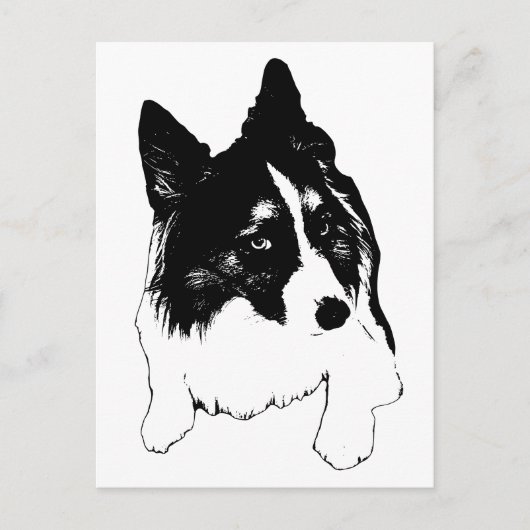 Snowflake Skyline Postkarte (Vorderseite)