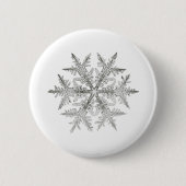 SNOWFLAKE SNOW CRYSTAL BUTTON (Vorderseite)