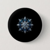 Snowflake Snow Merry Christmas Xmas Family Pajamas Button (Vorderseite)