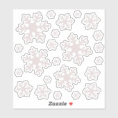 Snowflake Snow Winter Weihnachtsaufkleber Pack Aufkleber (Blatt)